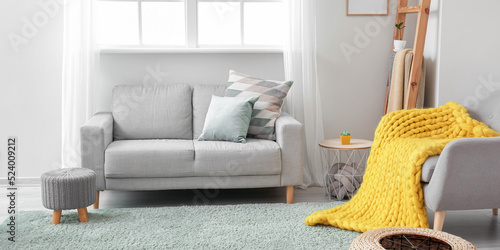 Interior of light living ro...