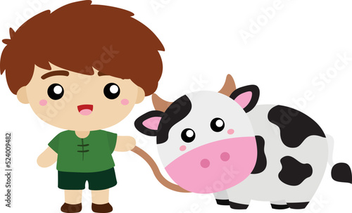 Jack and The Beanstalk Illustration Vector