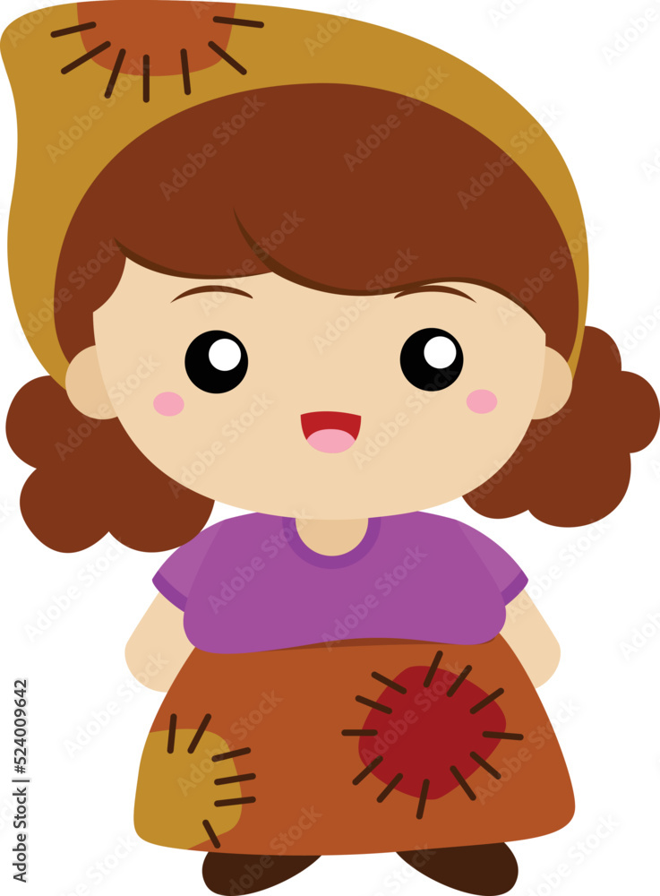 Jack and The Beanstalk Girl Illustration Vector Jack and The Beanstalk Girl Illustration Vector