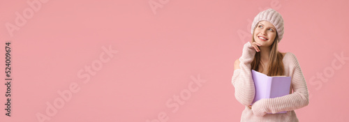 Thoughtful young woman in a...