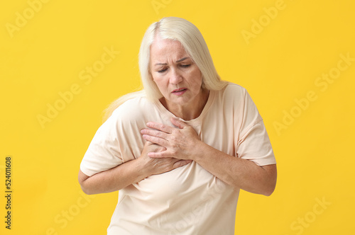 Mature woman suffering from...