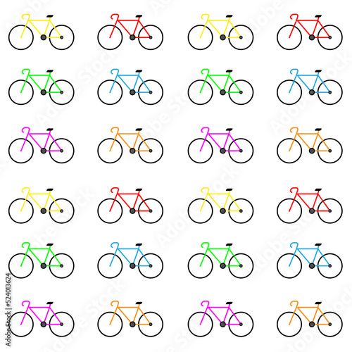 Bicycle simple icon silhouette on white background. Ground transport. colorful jpeg illustration.Bicycle icon vector logo template. simple icon. jpg on white background 