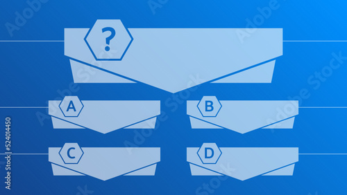 Multiple choice quiz template