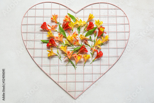 Composition with heart shap...