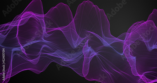 Background. Abstract background. Background with smoke of blue and purple color. Colorful smoke on dark background. Smoke texture with fog. Fog effect with isolated black background. Horizontal design