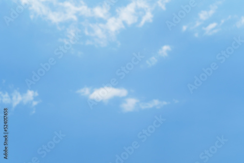 Beautiful clouds during spring time in a Sunny day. Blue sky and white fluffy cloud
