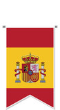 Spain flag in soccer pennant.