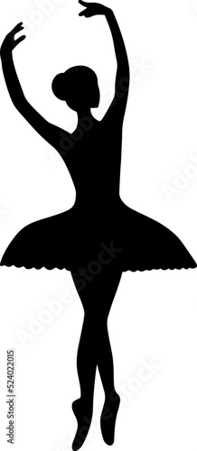 ballerina pose silhouette