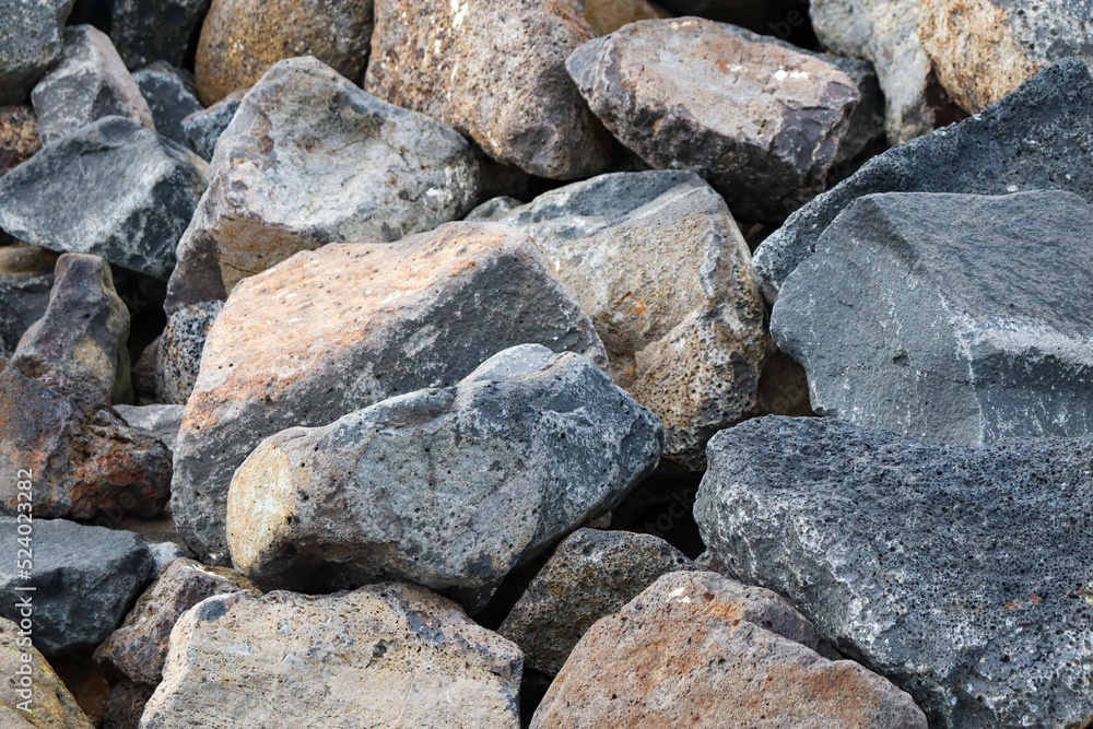 full frame of granite rock 