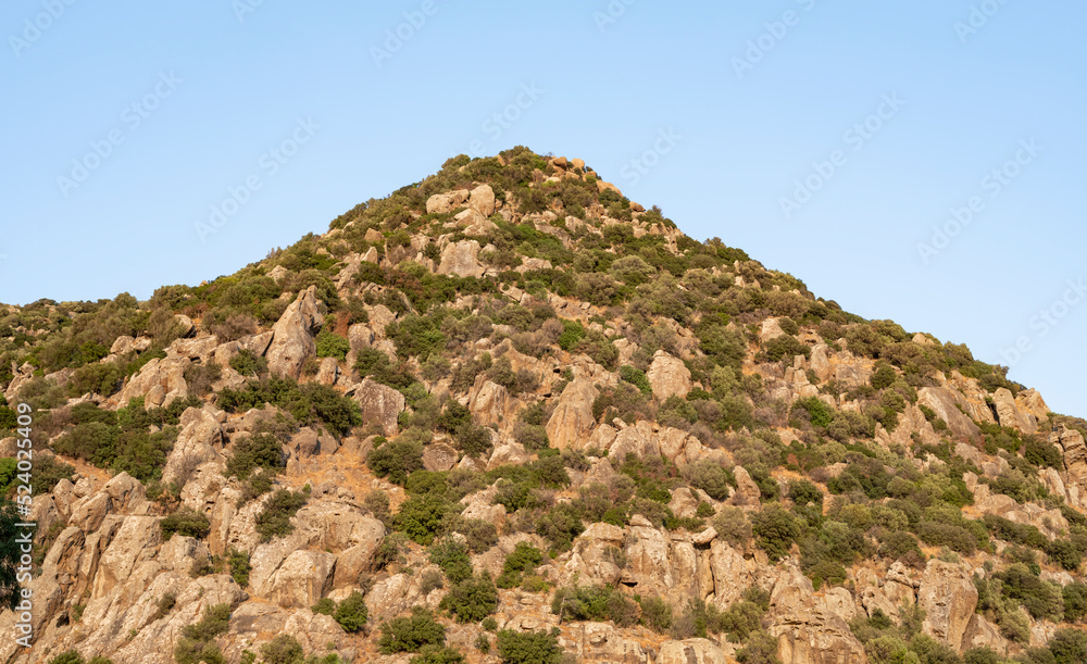 aspat mountain background, front view