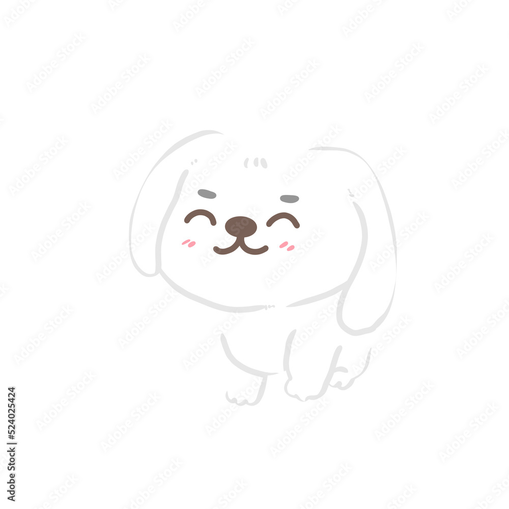 cute white dog cute white dog