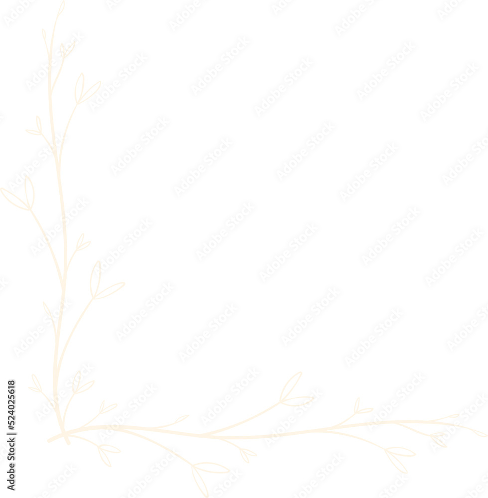 Hand drawn floral for wedding and holiday background. Hand drawn floral for wedding and holiday background.