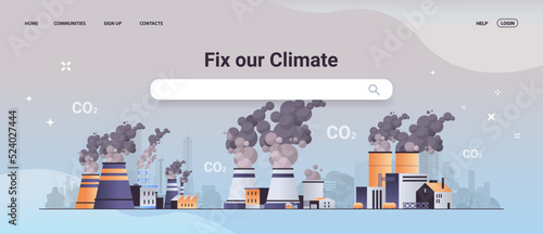 high concrete chimney emits CO2 and dangerous fumes presence of carbon dioxide gas in atmosphere co2 reduction