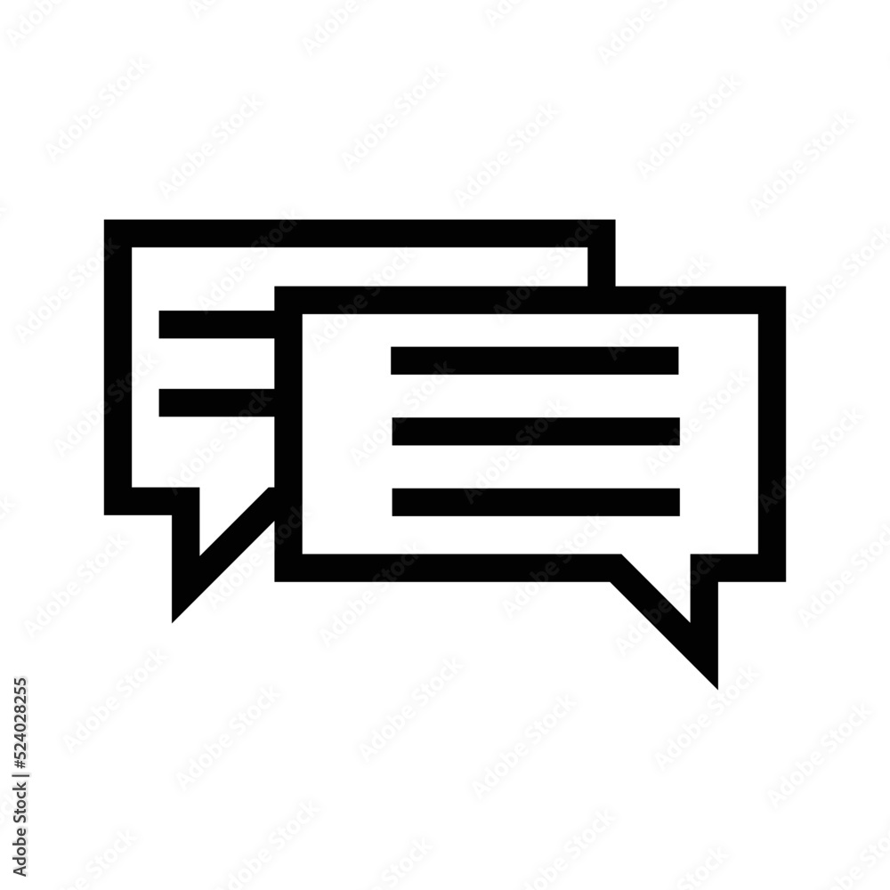 Illustration of a chat icon in an online shop Illustration of a chat icon in an online shop