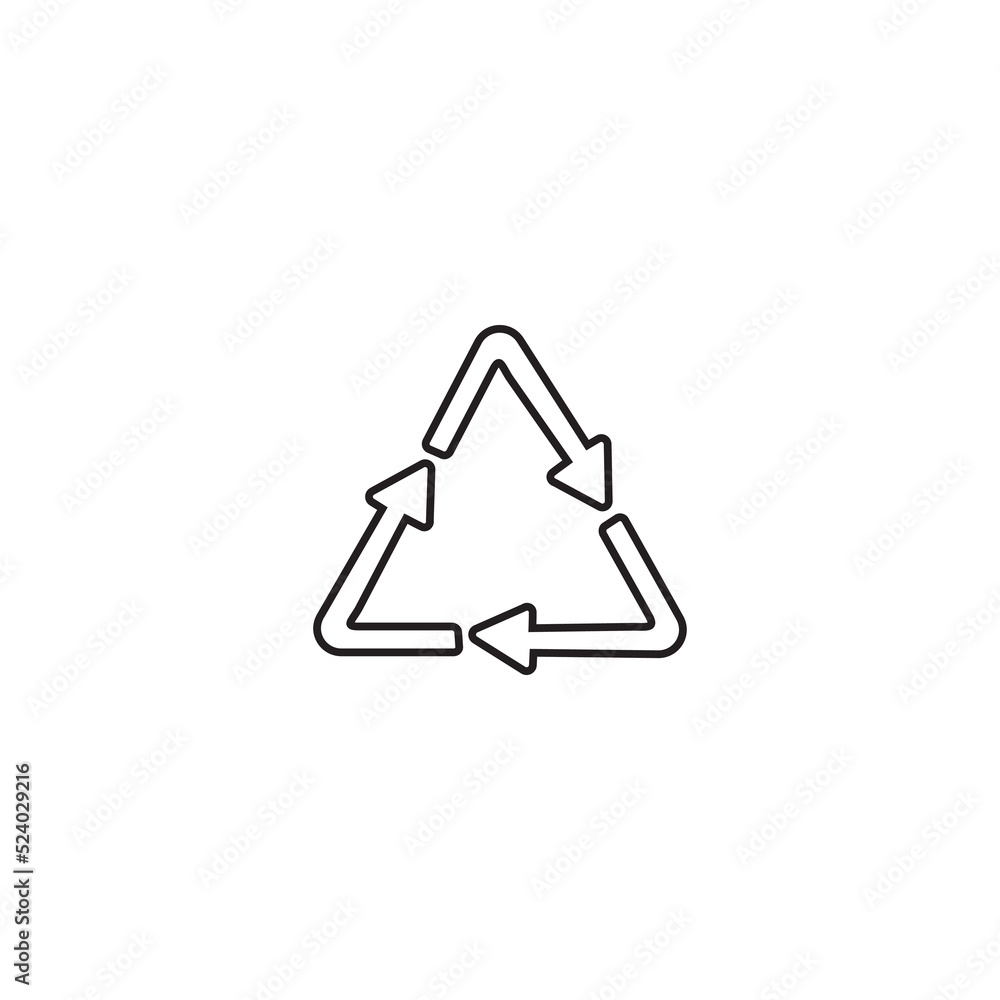 Arrow recycle icon flat design illustration Arrow recycle icon flat design illustration