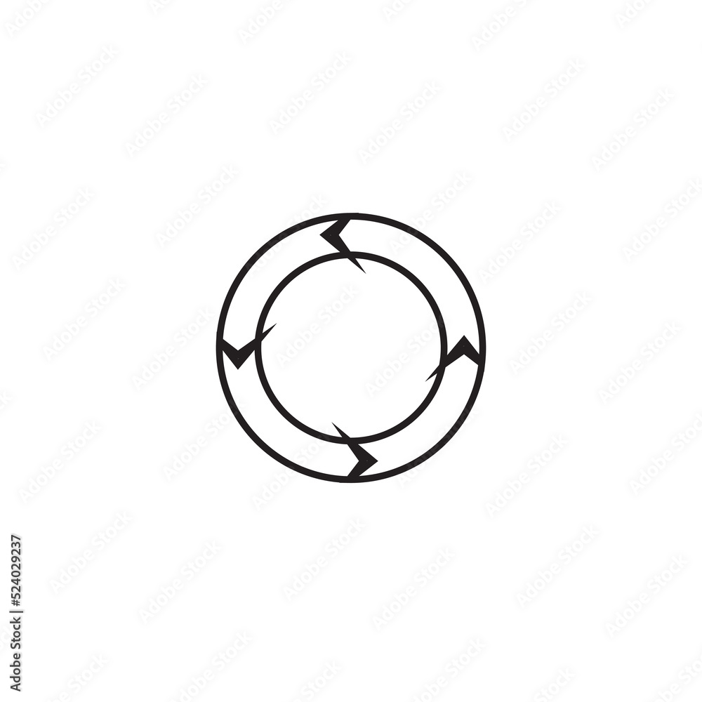 Arrow recycle icon flat design illustration Arrow recycle icon flat design illustration