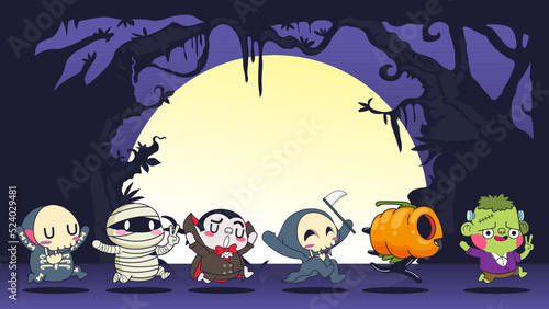 halloween background vector illustration