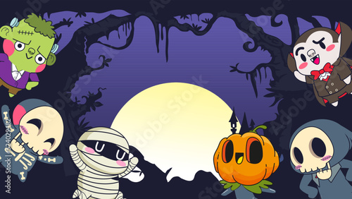halloween background vector illustration