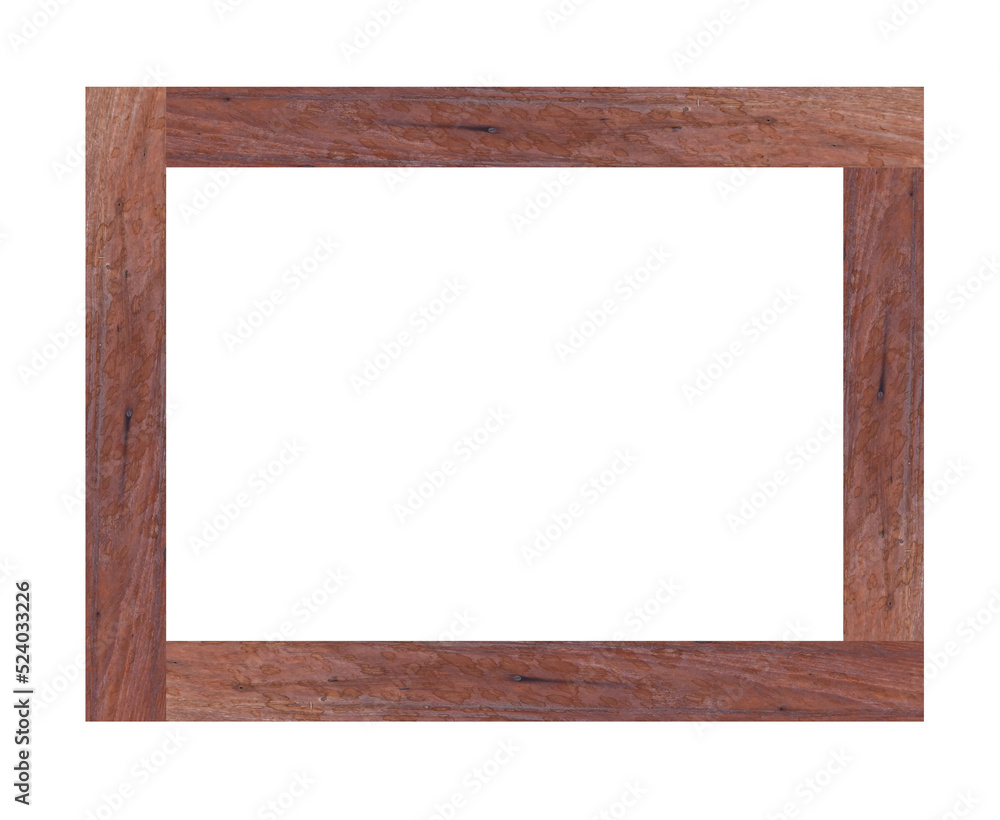 Wood picture frame isolated on transparent background - PNG format. Wood picture frame isolated on transparent background - PNG format.