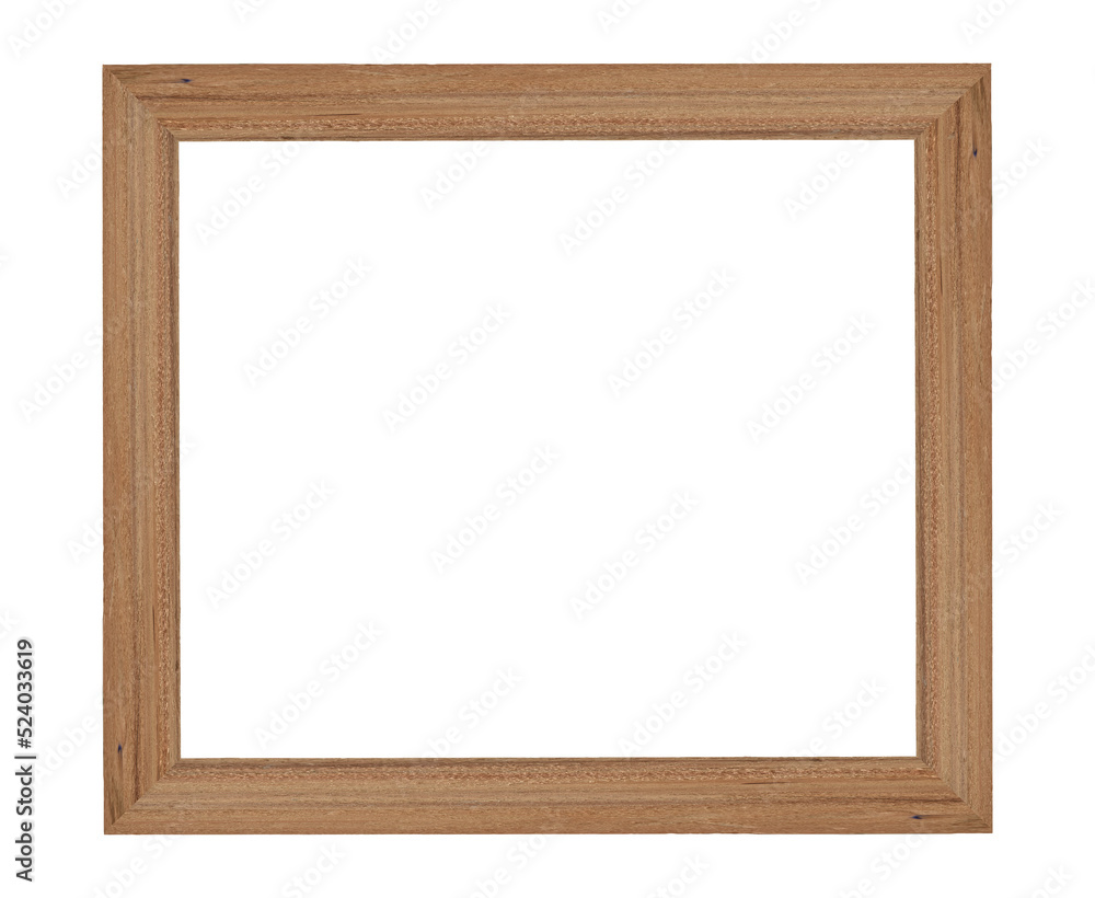 Wood picture frame isolated on transparent background - PNG format. Wood picture frame isolated on transparent background - PNG format.