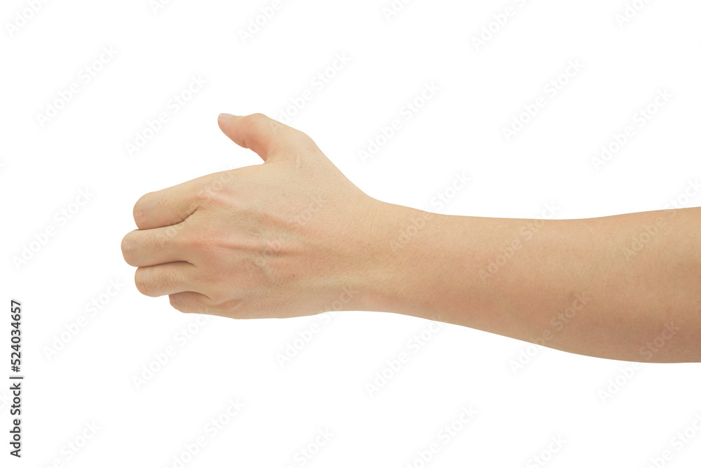 Man hand gesture isolated on transparent background - PNG format. Man hand gesture isolated on transparent background - PNG format.