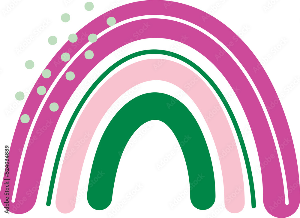 Cute rainbow and clouds element Cute rainbow and clouds element