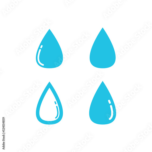Water drop design illustration collection
