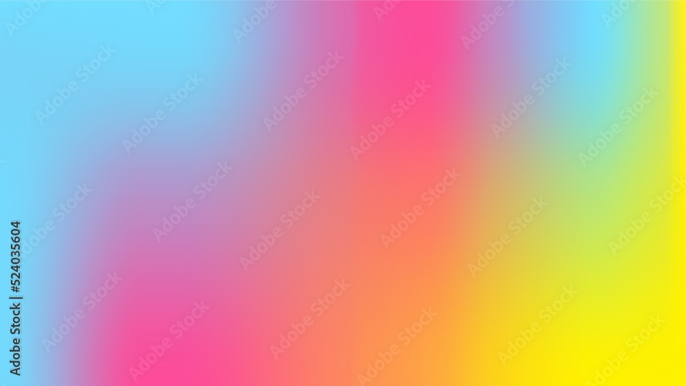 abstract gradient blue pink and yellow wallpaper background illustration