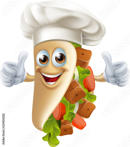 Cartoon Kebab Character