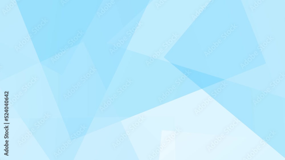 Light blue abstract background with looping animated overlapping geometric shapes