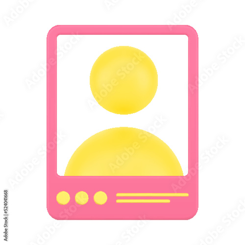 Video call talking remotely meetup distance communication tablet smartphone screen 3d icon vector