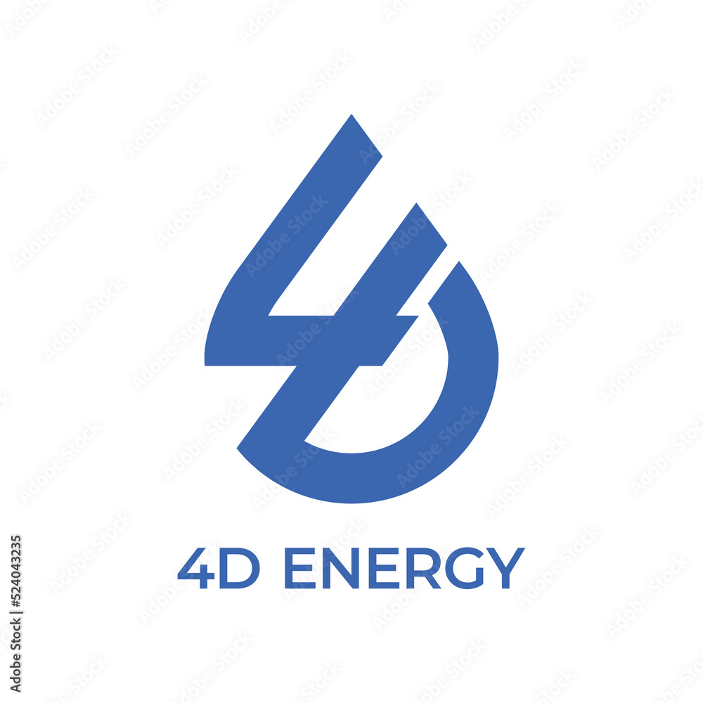4D Energy Logo Design Concept Inspiration 4D Energy Logo Design Concept Inspiration