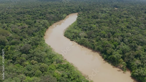 4k Aerial shot for amazon river and the rain forest in brazil rainforest. shot on MAVIC 2 PRO hasselblad rendered prores 422HQ REC709