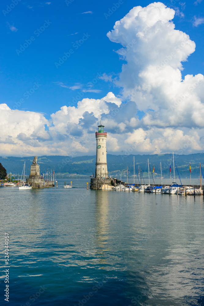 Port of Lindau on Lake Constanze, Germany Port of Lindau on Lake Constanze, Germany