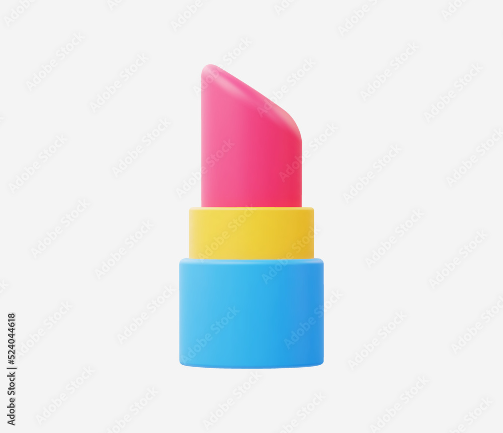 3d Realistic Lipstick Icon vector Illustration 3d Realistic Lipstick Icon vector Illustration