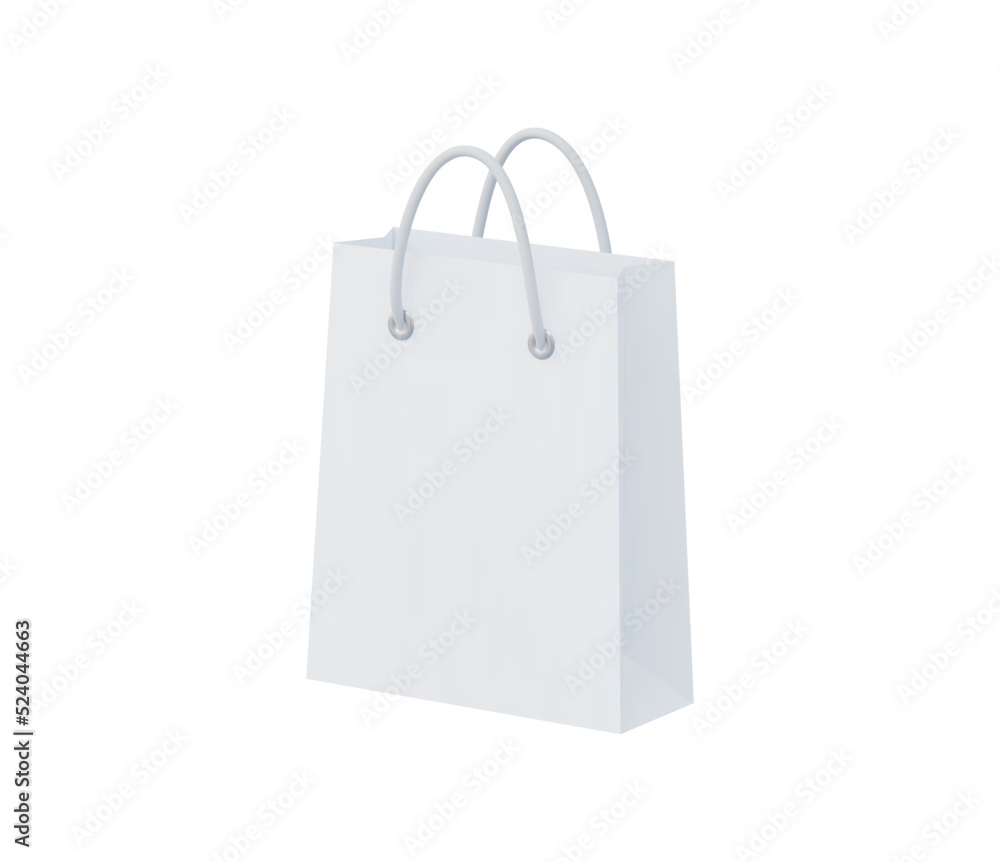 3d Realistic Paper shopping bag vector illustration 3d Realistic Paper shopping bag vector illustration