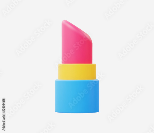 3d Realistic Lipstick Icon vector Illustration