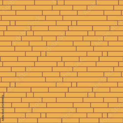 Brick wall with separate brick stroke seamless pattern, background design illustration