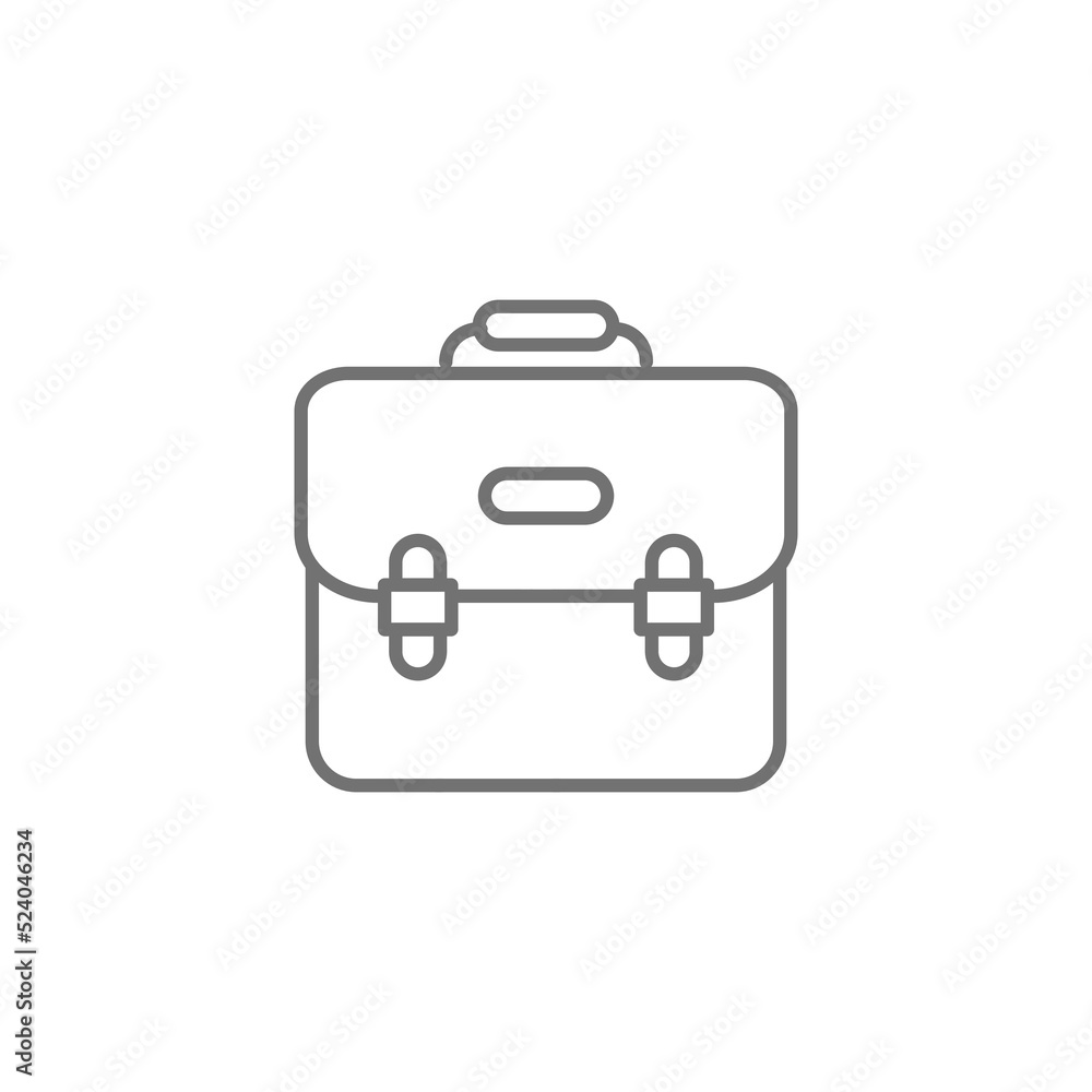 business bag vector icon isolated on white background. Bag,portfolio symbol. Flat vector sign isolated on white background. Simple vector illustration for graphic and web design. business bag vector icon isolated on white background. Bag,portfolio symbol. Flat vector sign isolated on white background. Simple vector illustration for graphic and web design.