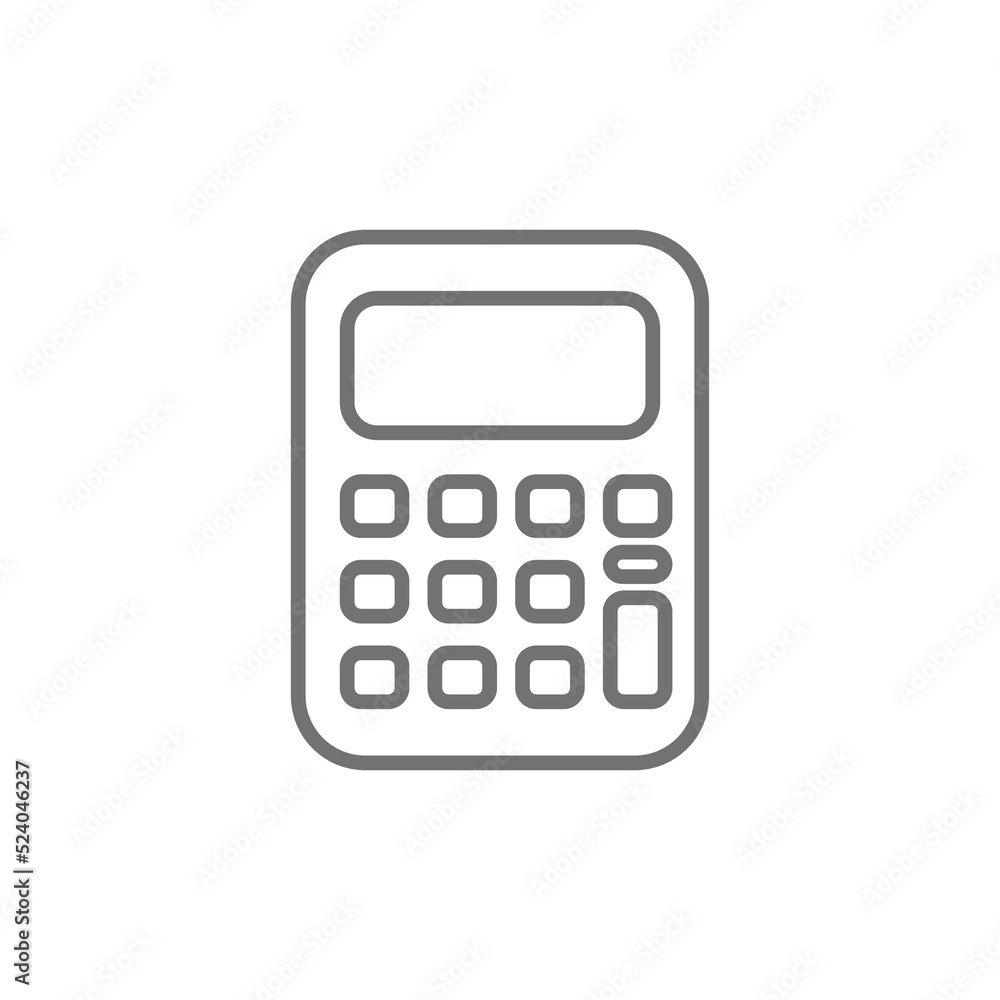 calculator icon or logo isolated sign symbol vector illustration calculator icon or logo isolated sign symbol vector illustration