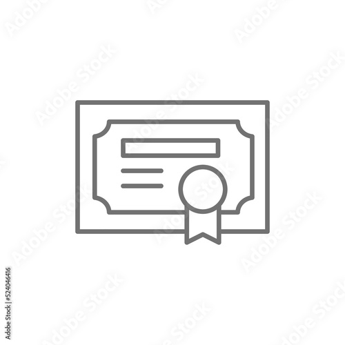 Linear charter icon from Delivery and logistic outline collection. Thin line charter icon vector isolated on white background. charter trendy illustration