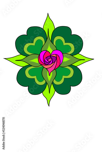 green lucky clover love energy