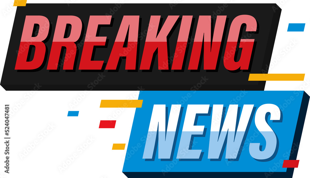 Breaking news on world map background. element design for tv and digital content Breaking news on world map background. element design for tv and digital content