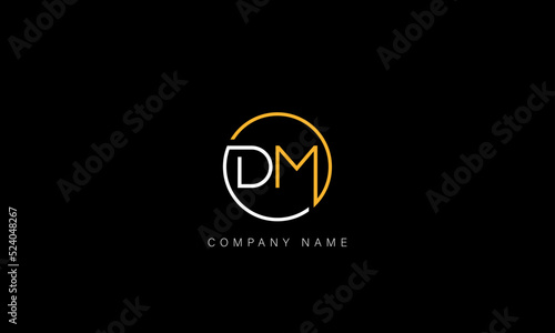 MD, DM Abstract Letters Logo Monogram