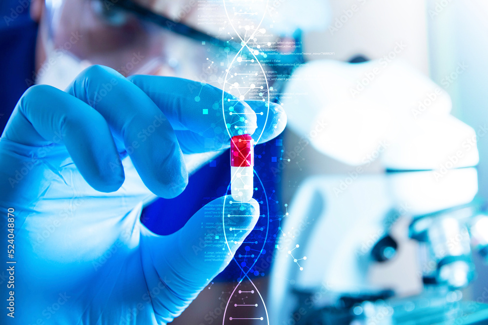 mano, pillola, dna, farmacologia, genetica mano, pillola, dna, farmacologia, genetica