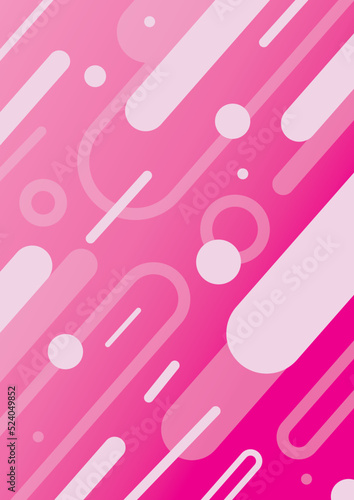 ピンクの幾何学模様デジタル背景　pink geometric pattern digital background