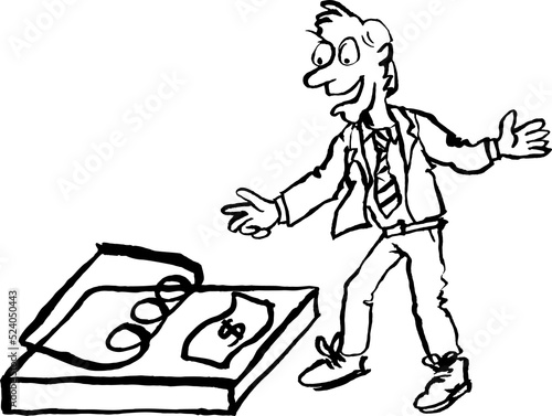 Businessman Money Trap Concept