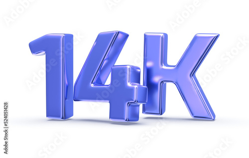 14k followers of social media background design photo