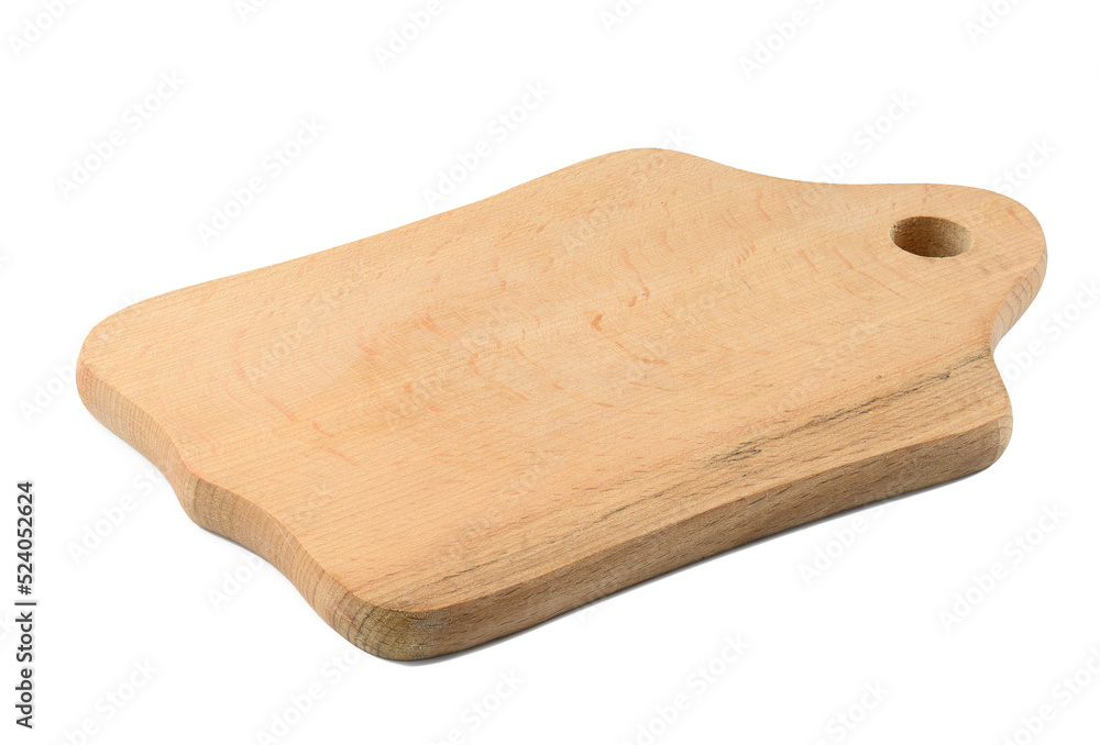 Empty rectangular wooden oak kitchen cutting board. Empty rectangular wooden oak kitchen cutting board.