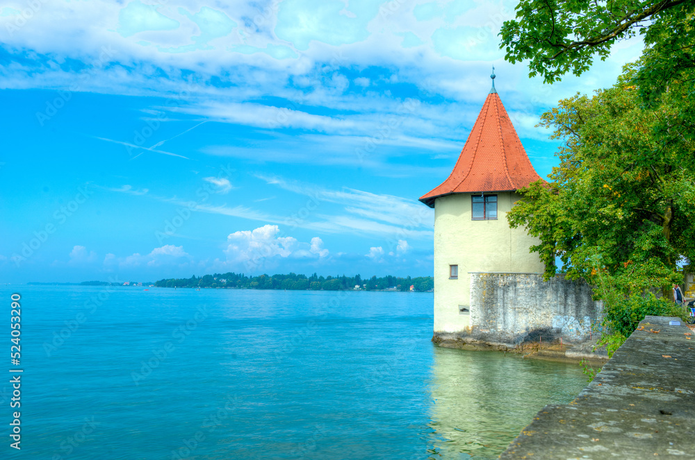 Lindau on Lake Constance, Old Tower along the Western Promenade